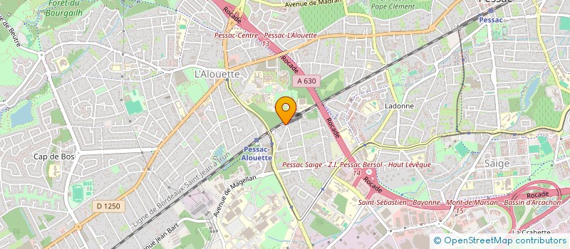 localisation de l'entreprise CANEJ  PESSAC