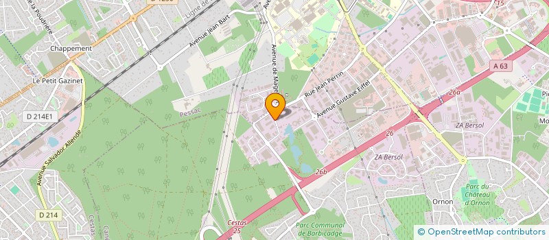 localisation de l'entreprise CANEJAN 33  CANEJAN