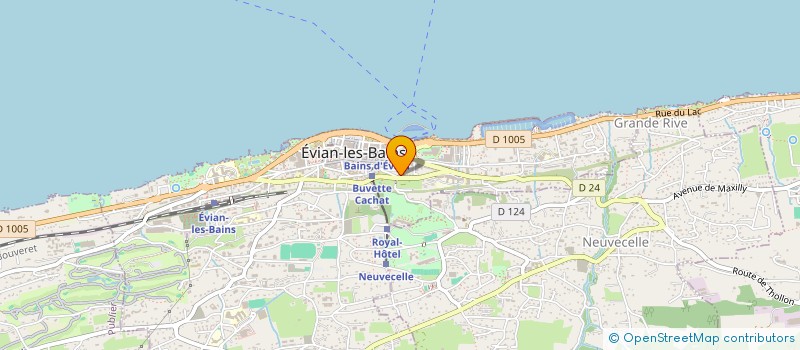 localisation de l'entreprise CANEL GEOMETRE EXPERT à EVIAN-LES-BAINS