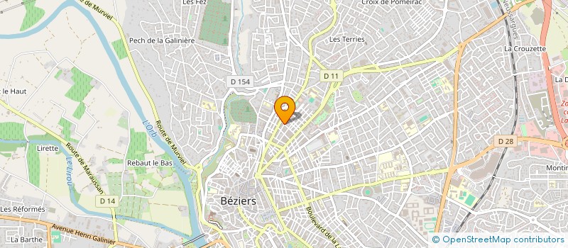 localisation de l'entreprise CANELA à BEZIERS
