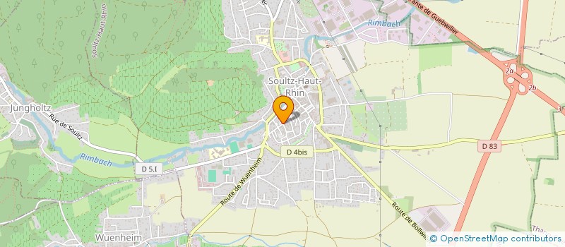 localisation de l'entreprise CANELA à SOULTZ-HAUT-RHIN