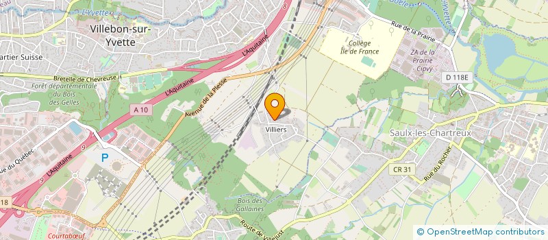 localisation de l'entreprise CANELE INDUSTRIE à VILLEBON-SUR-YVETTE