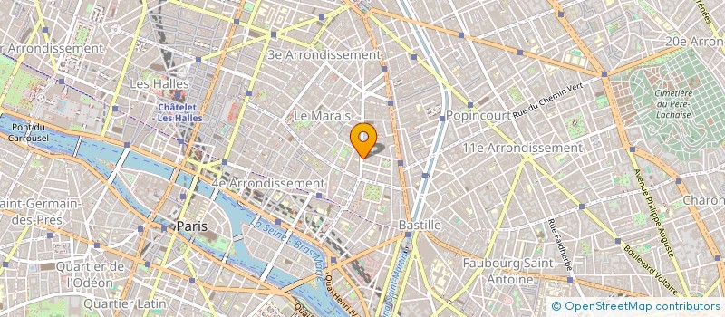 localisation de l'entreprise CANELLA à PARIS
