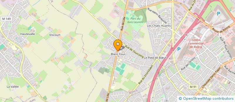 localisation de l'entreprise CANELLE à RONCQ