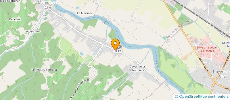 localisation de l'entreprise CANELLE  MAREUIL-SUR-CHER