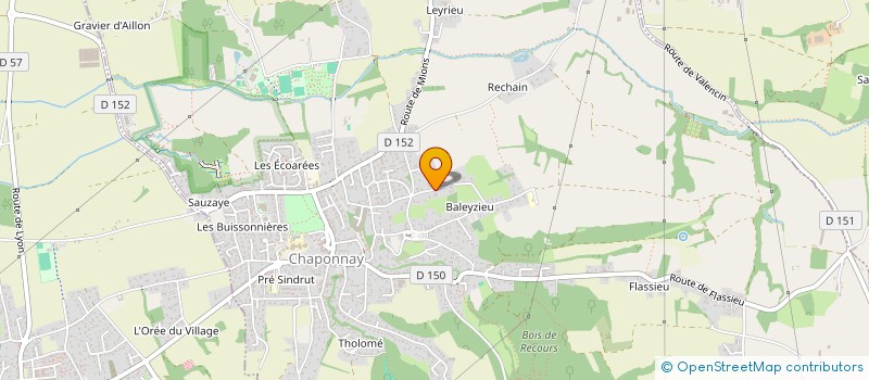 localisation de l'entreprise CANEM  CHAPONNAY