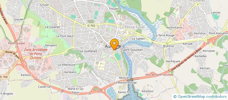 localisation de l'entreprise CANEPA EXPERTISE COMPTABLE à AURAY