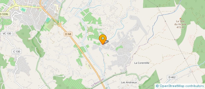 localisation de l'entreprise CANERINI STEPHANE EURL  LE BEAUSSET