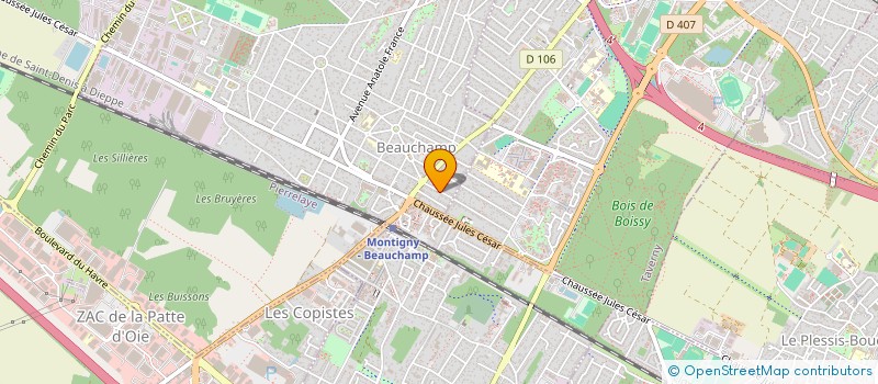 localisation de l'entreprise CANET  BEAUCHAMP