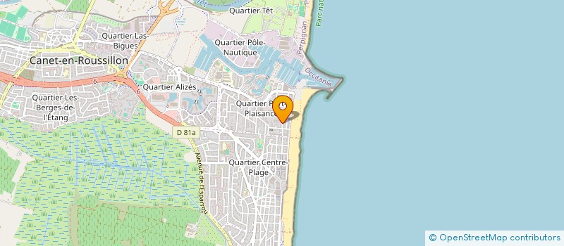 localisation de l'entreprise CANET  CANET EN ROUSSILLON