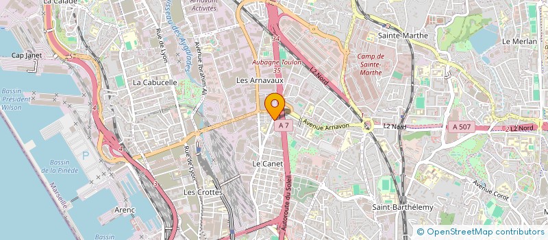 localisation de l'entreprise CANET ANIMATION à MARSEILLE