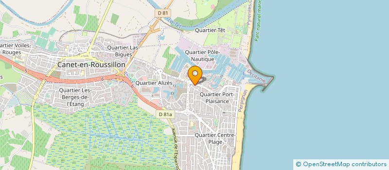 localisation de l'entreprise CANET COUNTRY & THE DAKOTAS & DANSE EN LIGNE  CANET-EN-ROUSSILLON