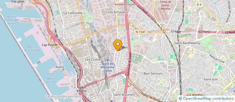 localisation de l'entreprise CANET LOCATION à MARSEILLE