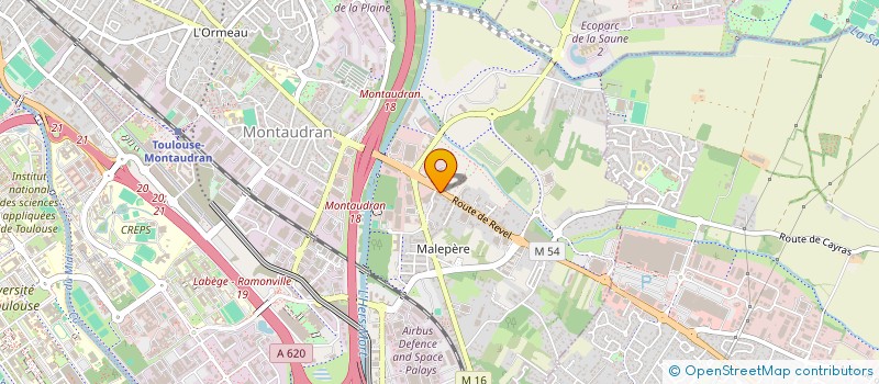 localisation de l'entreprise CANET TP à TOULOUSE