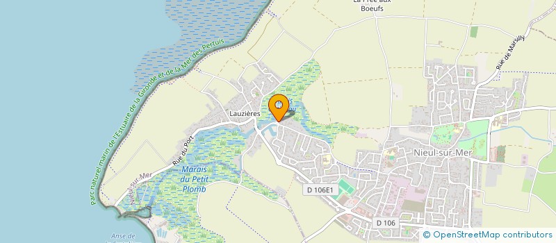 localisation de l'entreprise CANETTE  NIEUL-SUR-MER