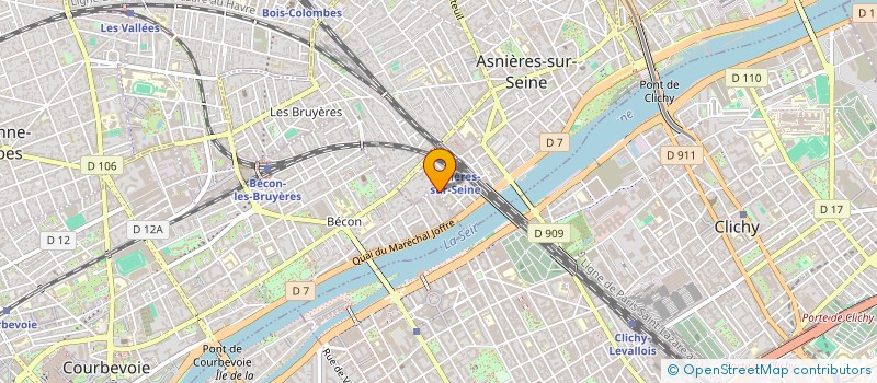 localisation de l'entreprise CANETTES BOISSONS  ASNIERES-SUR-SEINE