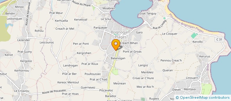 localisation de l'entreprise CANETTO  PLOUNEOUR-BRIGNOGAN-PLAGES