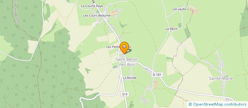 localisation de l'entreprise CANEVAS  SAINT-BENIN-DES-BOIS