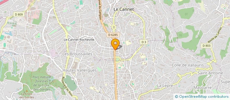 localisation de l'entreprise CANFLOW à LE CANNET