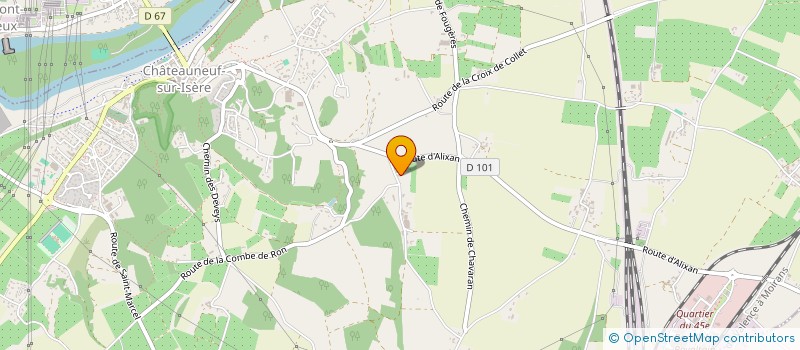 localisation de l'entreprise CANGE  CHATEAUNEUF-SUR-ISERE