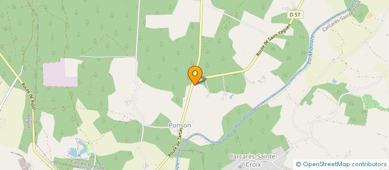 localisation de l'entreprise CANGRAND  CARCEN-PONSON