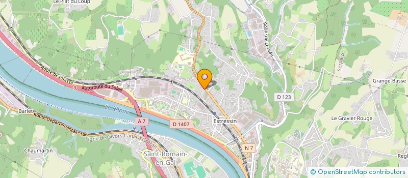 localisation de l'entreprise CANI BALADE RHONE ALPES  VIENNE