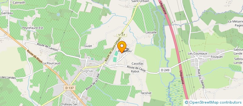 localisation de l'entreprise CANI'BELGARIADE 33  PUGNAC