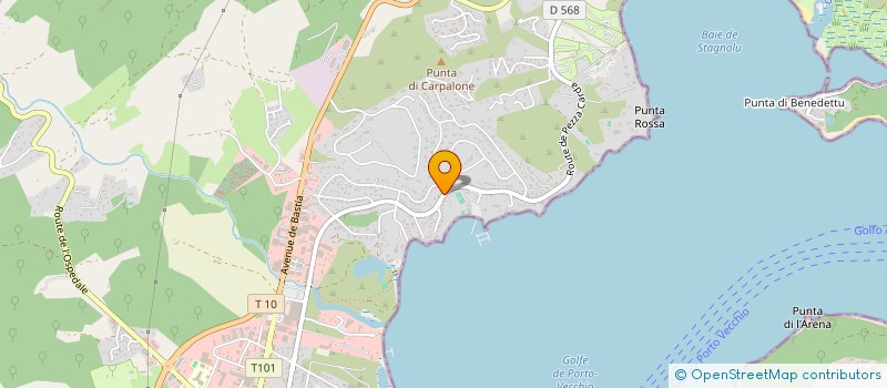 localisation de l'entreprise CANI CLEAN 2A à PORTO-VECCHIO