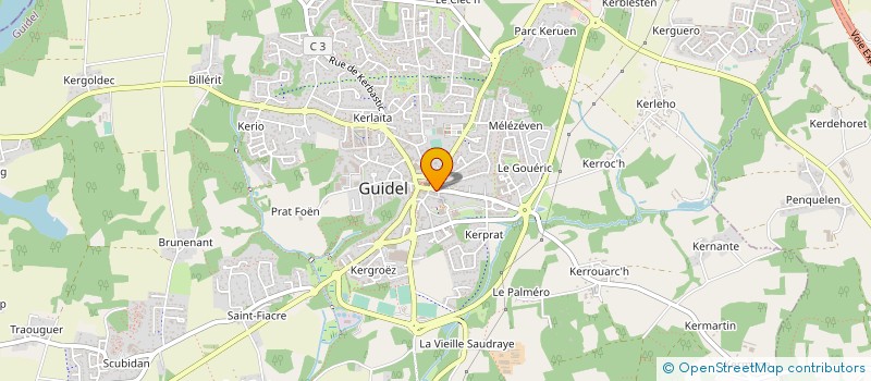 localisation de l'entreprise CANI'COIFF à GUIDEL