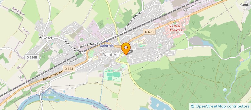 localisation de l'entreprise CANI'COMTOIS  SAINT-VIT