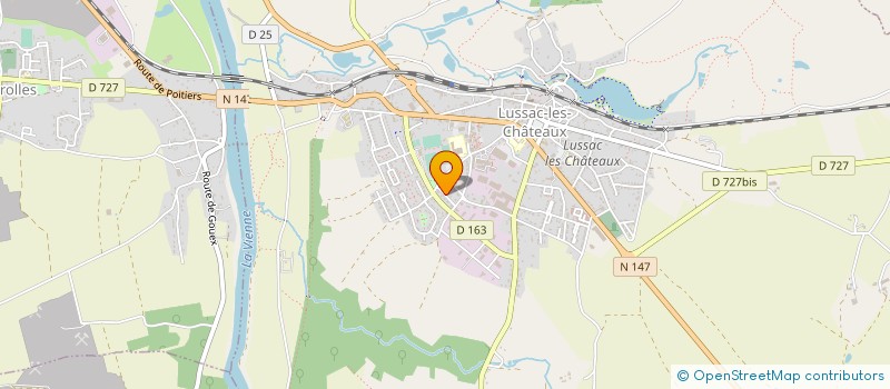 localisation de l'entreprise CANI'COOL86, SPORTS ET LOISIRS CANINS  LUSSAC-LES-CHATEAUX