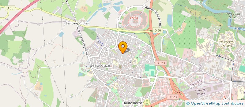 localisation de l'entreprise CANI COUZE CROSS  BEAUCOUZE