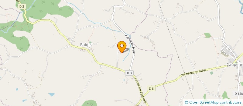 localisation de l'entreprise CANI-ZEN DE LA RIVIERE DU COS  BAIGTS