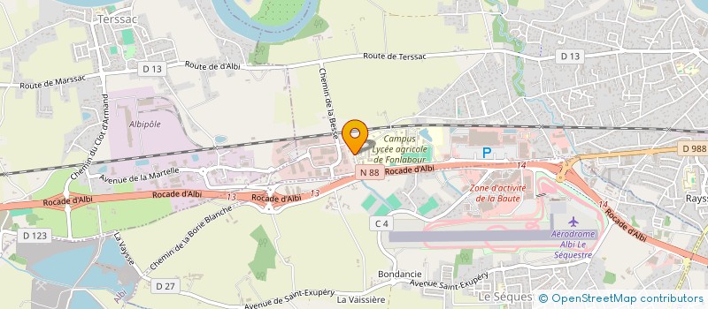 localisation de l'entreprise CANICLEAN à ALBI