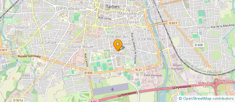 localisation de l'entreprise CANICROSS SAINT-ROCH 65  TARBES