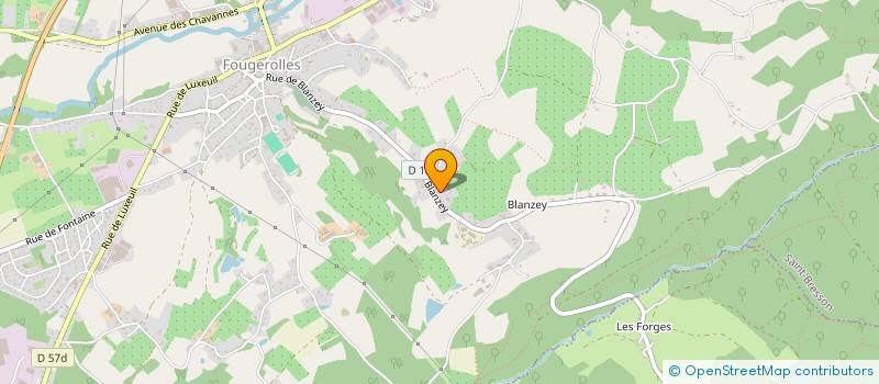 localisation de l'entreprise CANICROSS70  FOUGEROLLES-SAINT-VALBERT