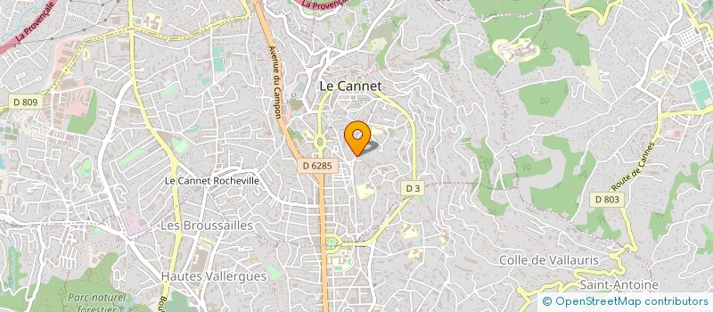 localisation de l'entreprise CANICULE à LE CANNET