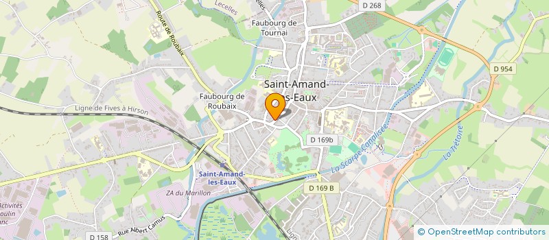localisation de l'entreprise CANIFED  SAINT-AMAND-LES-EAUX