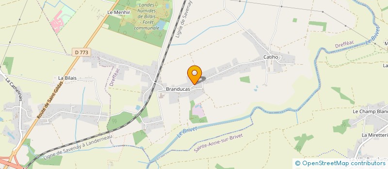 localisation de l'entreprise CANIFOX44  DREFFEAC