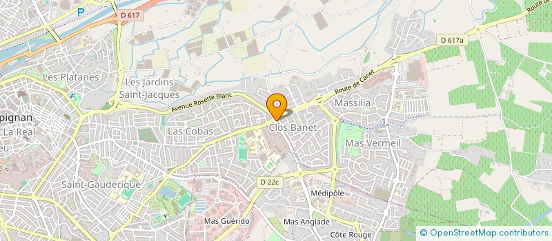 localisation de l'entreprise CANIGAT  PERPIGNAN