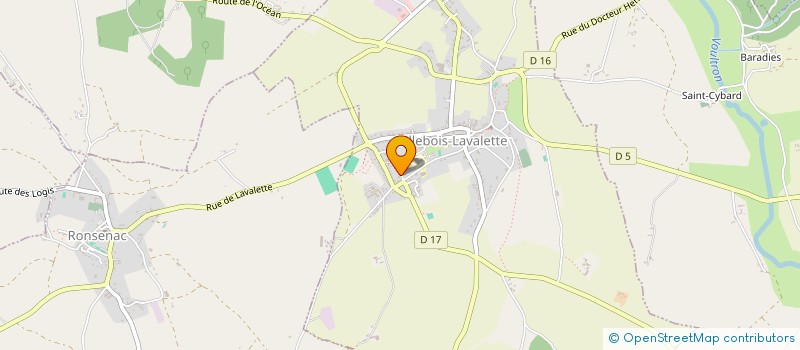 localisation de l'entreprise CANIMEDIATION AQUITAINE  VILLEBOIS-LAVALETTE