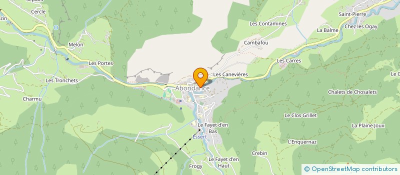 localisation de l'entreprise CANINA ALPINA  ABONDANCE