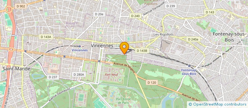 localisation de l'entreprise CANINE 2.0 INVEST à VINCENNES