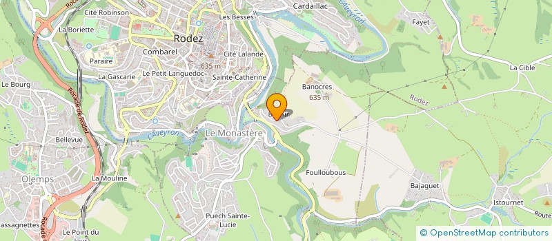 localisation de l'entreprise CANINE  LAISSAC-SEVERAC L'EGLISE