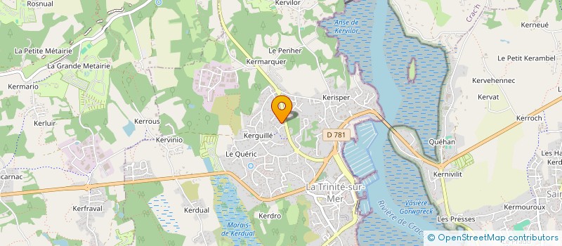 localisation de l'entreprise CANINE ET MOLAIRE  LA TRINITE-SUR-MER