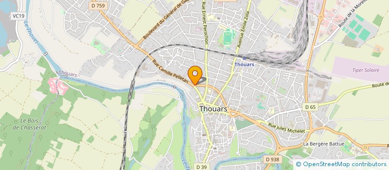 localisation de l'entreprise CANIOT ISO FACADES  THOUARS