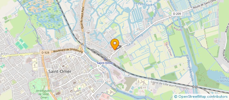 localisation de l'entreprise CANIPARC SAINT-OMER  SAINT-OMER