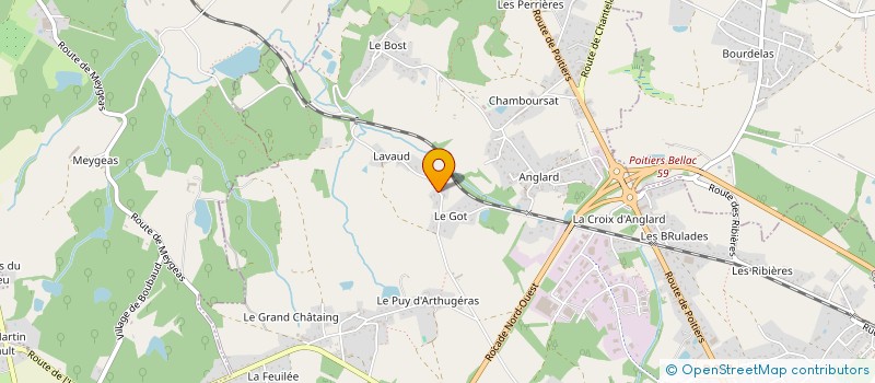 localisation de l'entreprise CANIPAT 87 à BONNAC-LA-COTE