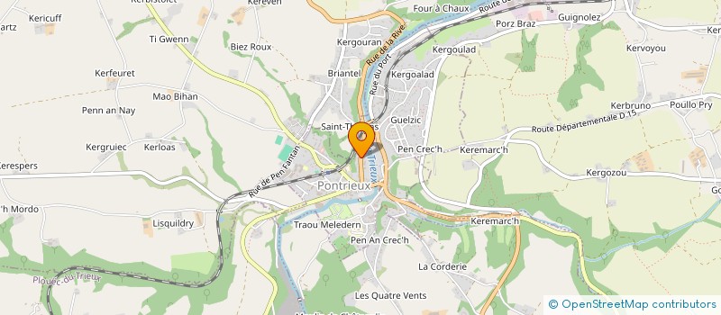 localisation de l'entreprise CANIPOTOS 22  PONTRIEUX