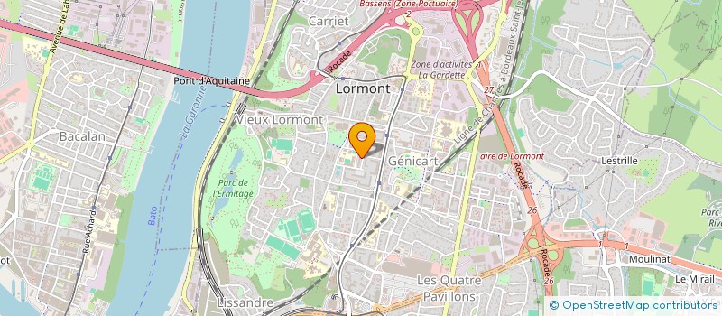 localisation de l'entreprise CANISOTSPORT (CNSPT) à LORMONT